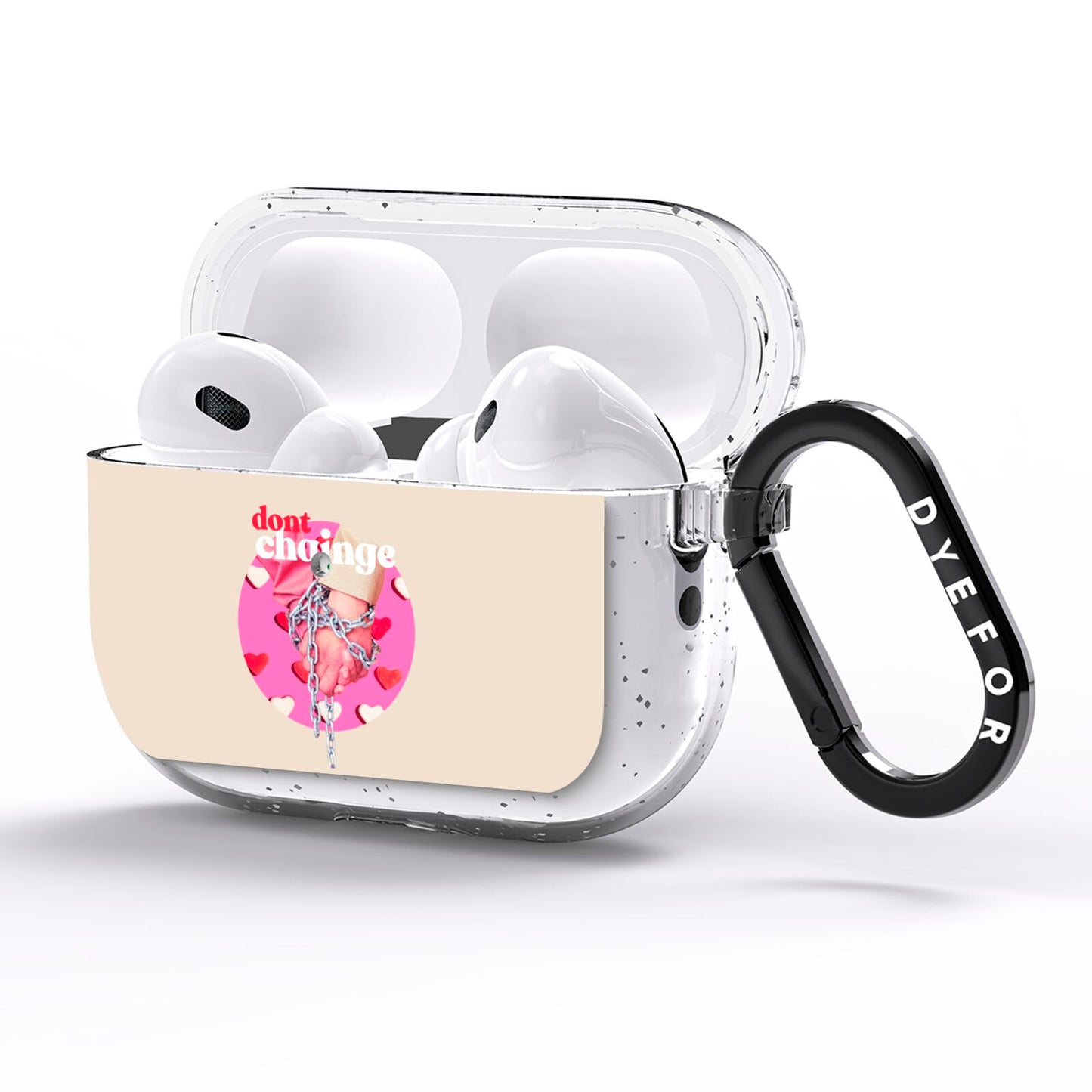 Retro Valentines Quote AirPods Pro Glitter Case Side Image