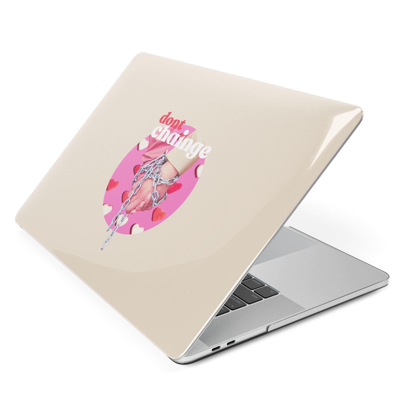 Retro Valentines Quote Apple MacBook Case Side View