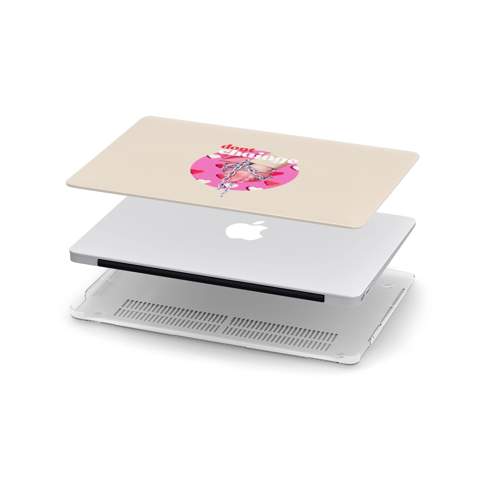 Retro Valentines Quote Apple MacBook Case in Detail