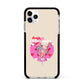 Retro Valentines Quote Apple iPhone 11 Pro Max in Silver with Black Impact Case