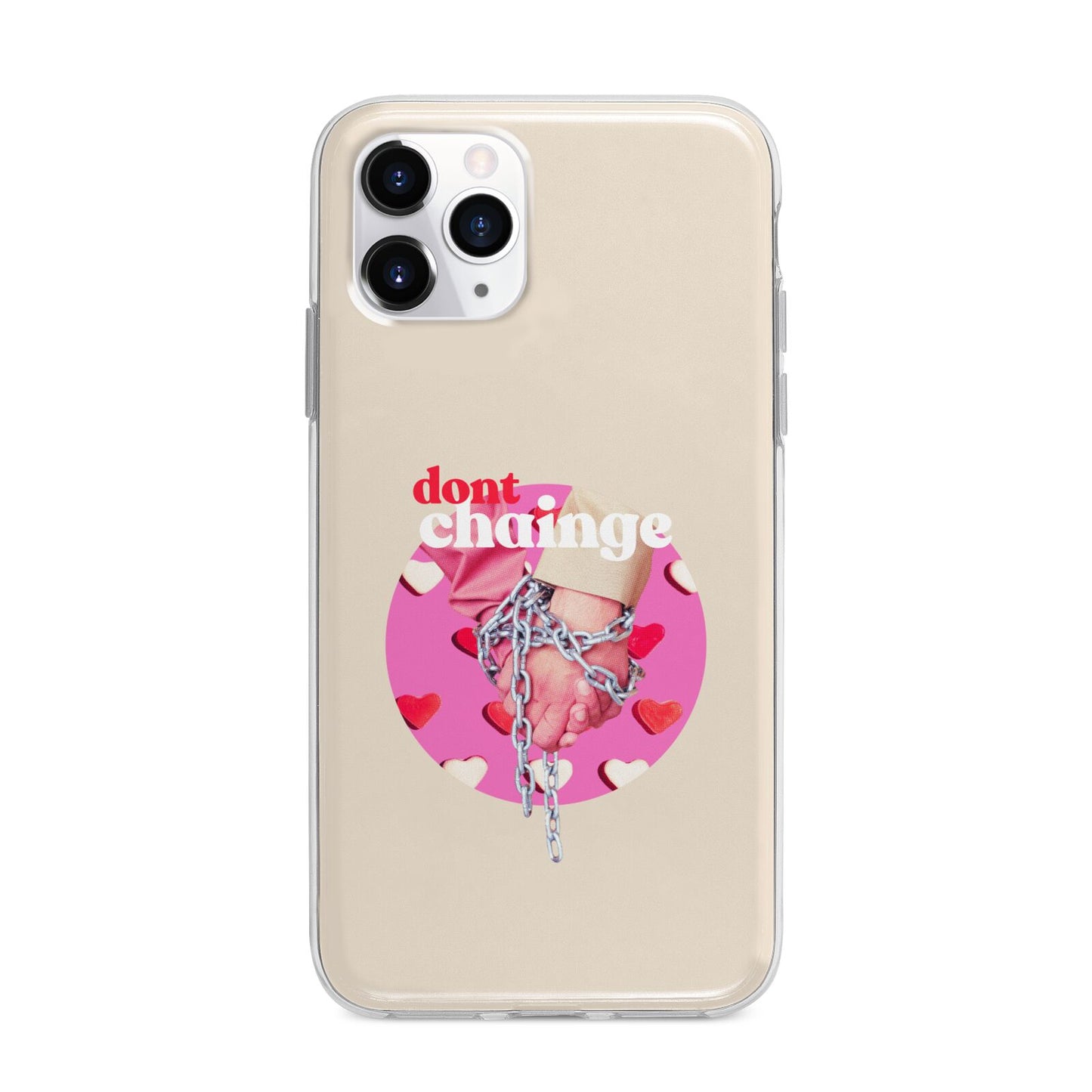 Retro Valentines Quote Apple iPhone 11 Pro Max in Silver with Bumper Case