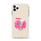 Retro Valentines Quote Apple iPhone 11 Pro Max in Silver with White Impact Case