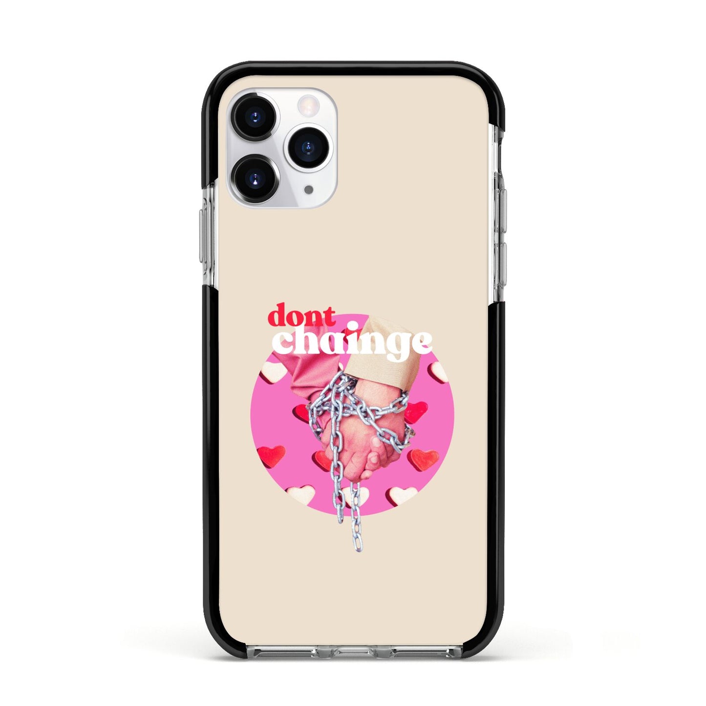 Retro Valentines Quote Apple iPhone 11 Pro in Silver with Black Impact Case