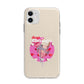 Retro Valentines Quote Apple iPhone 11 in White with Bumper Case