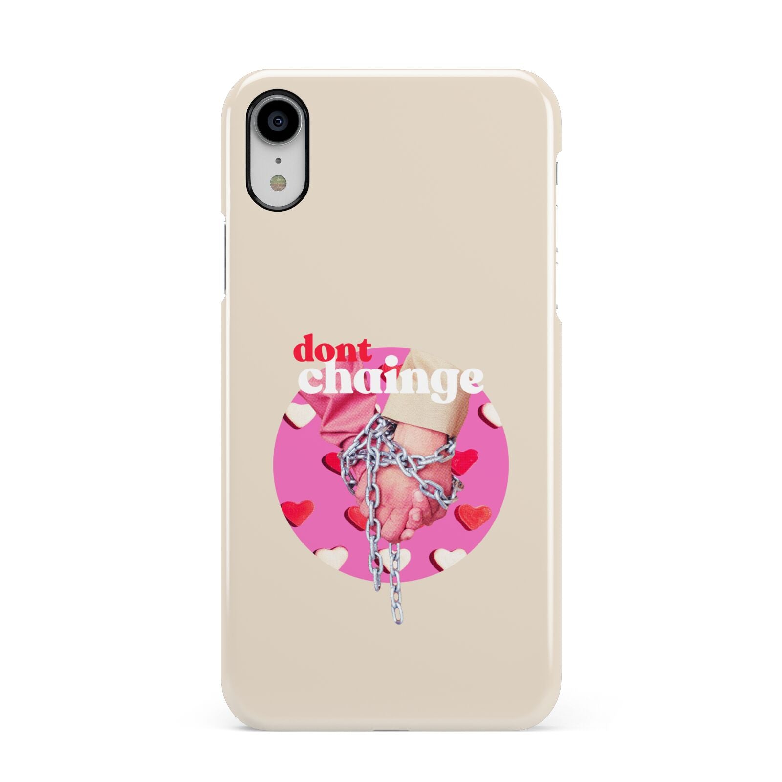Retro Valentines Quote Apple iPhone XR White 3D Snap Case