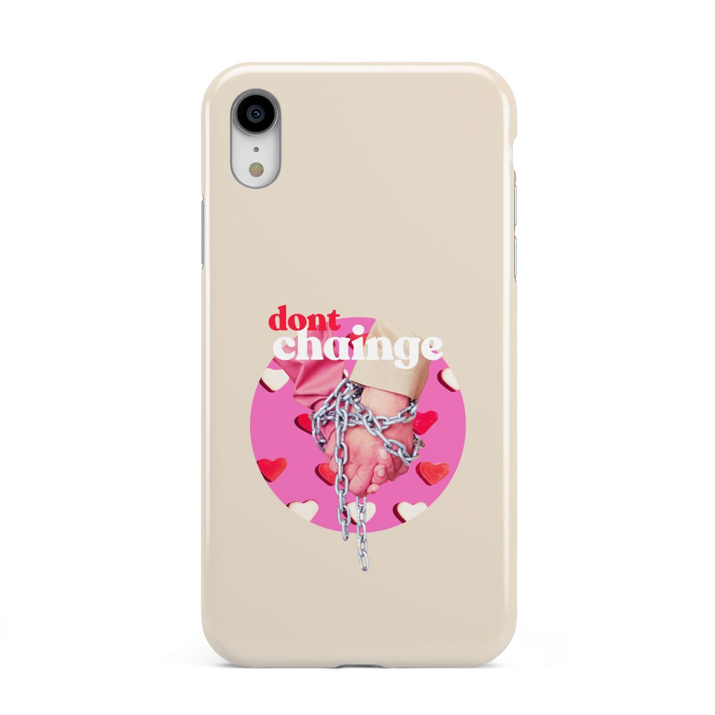 Retro Valentines Quote Apple iPhone XR White 3D Tough Case