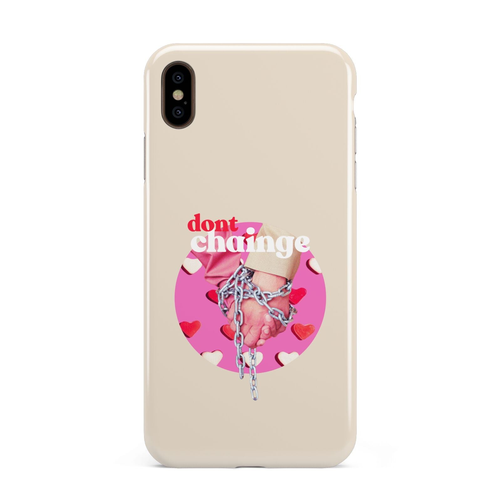 Retro Valentines Quote Apple iPhone Xs Max 3D Tough Case