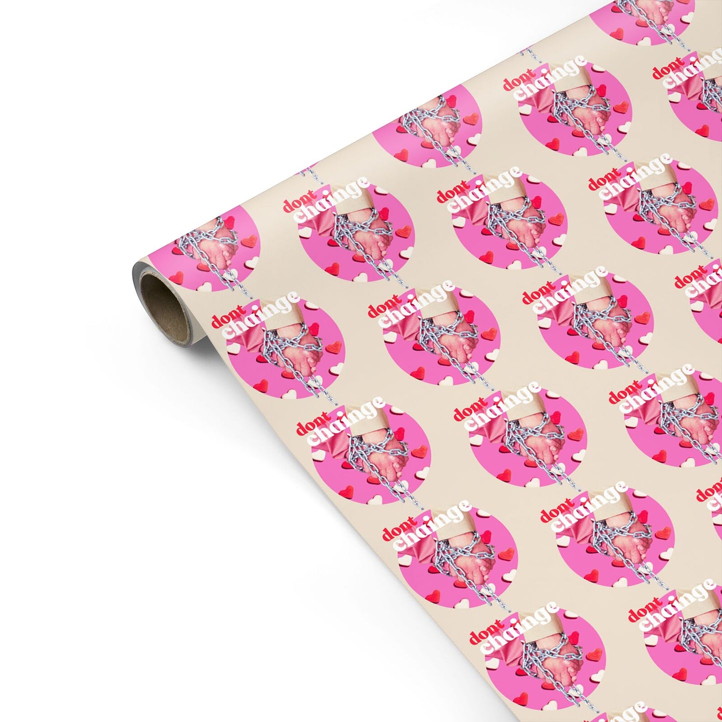 Retro Valentines Quote Personalised Gift Wrap