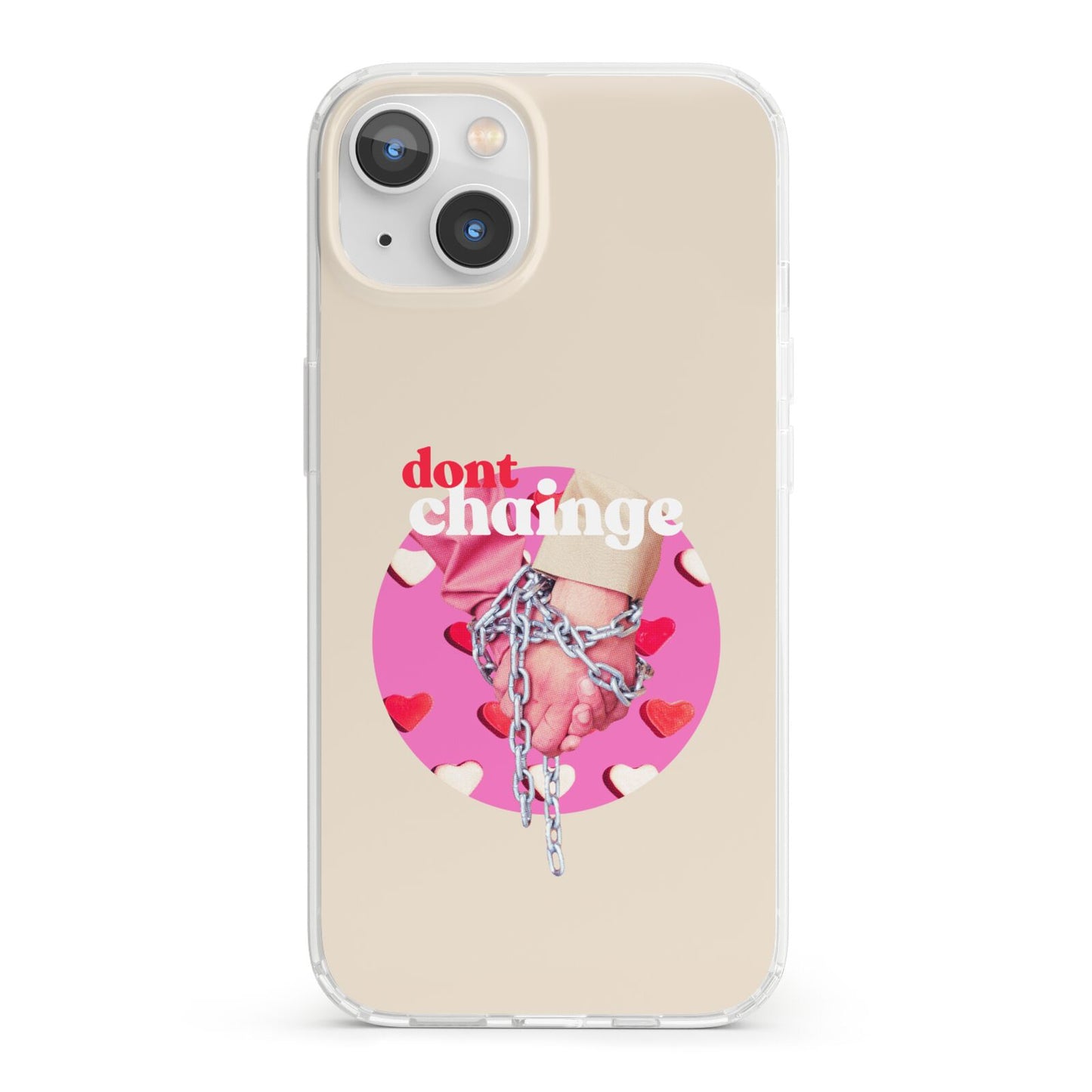 Retro Valentines Quote iPhone 13 Clear Bumper Case