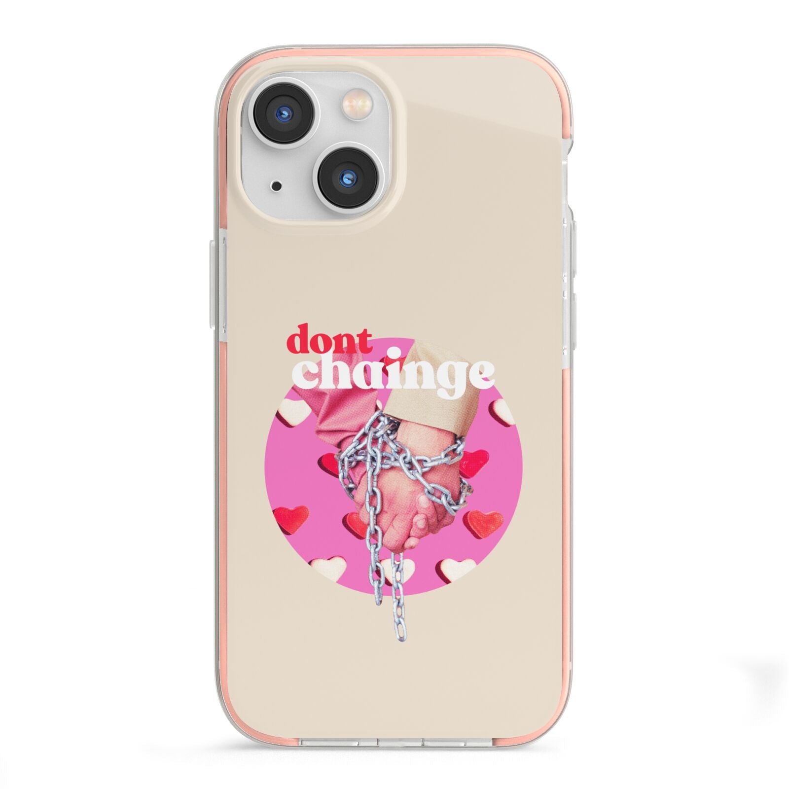 Retro Valentines Quote iPhone 13 Mini TPU Impact Case with Pink Edges