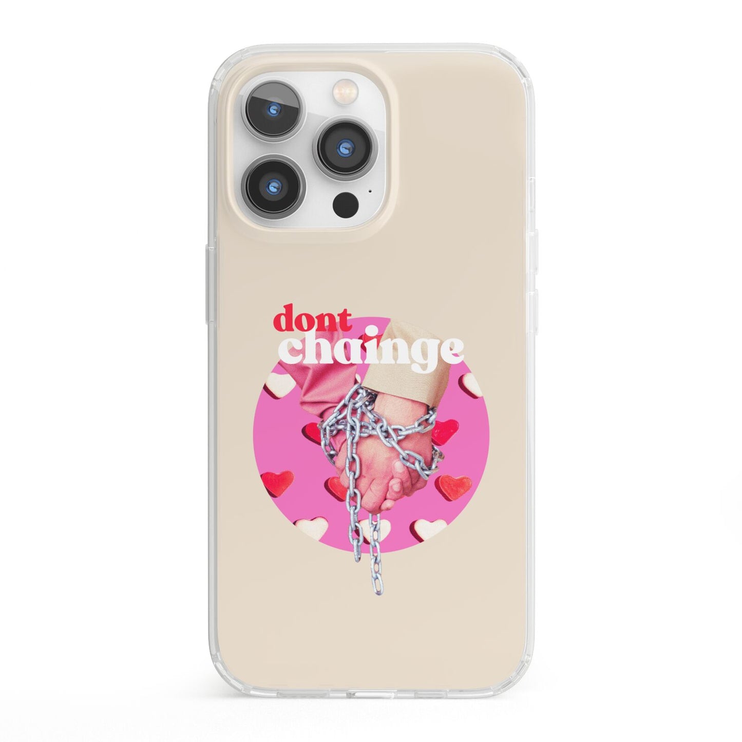 Retro Valentines Quote iPhone 13 Pro Clear Bumper Case
