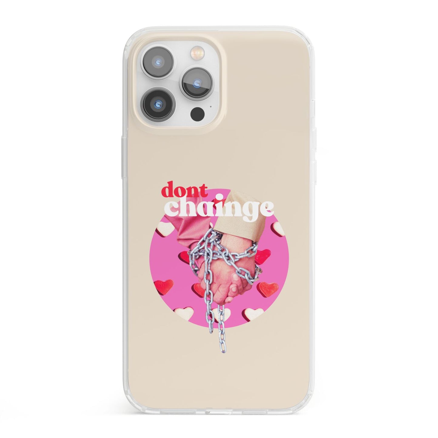 Retro Valentines Quote iPhone 13 Pro Max Clear Bumper Case