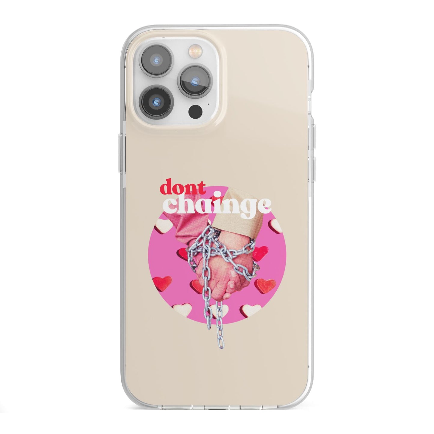 Retro Valentines Quote iPhone 13 Pro Max TPU Impact Case with White Edges