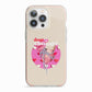 Retro Valentines Quote iPhone 13 Pro TPU Impact Case with Pink Edges
