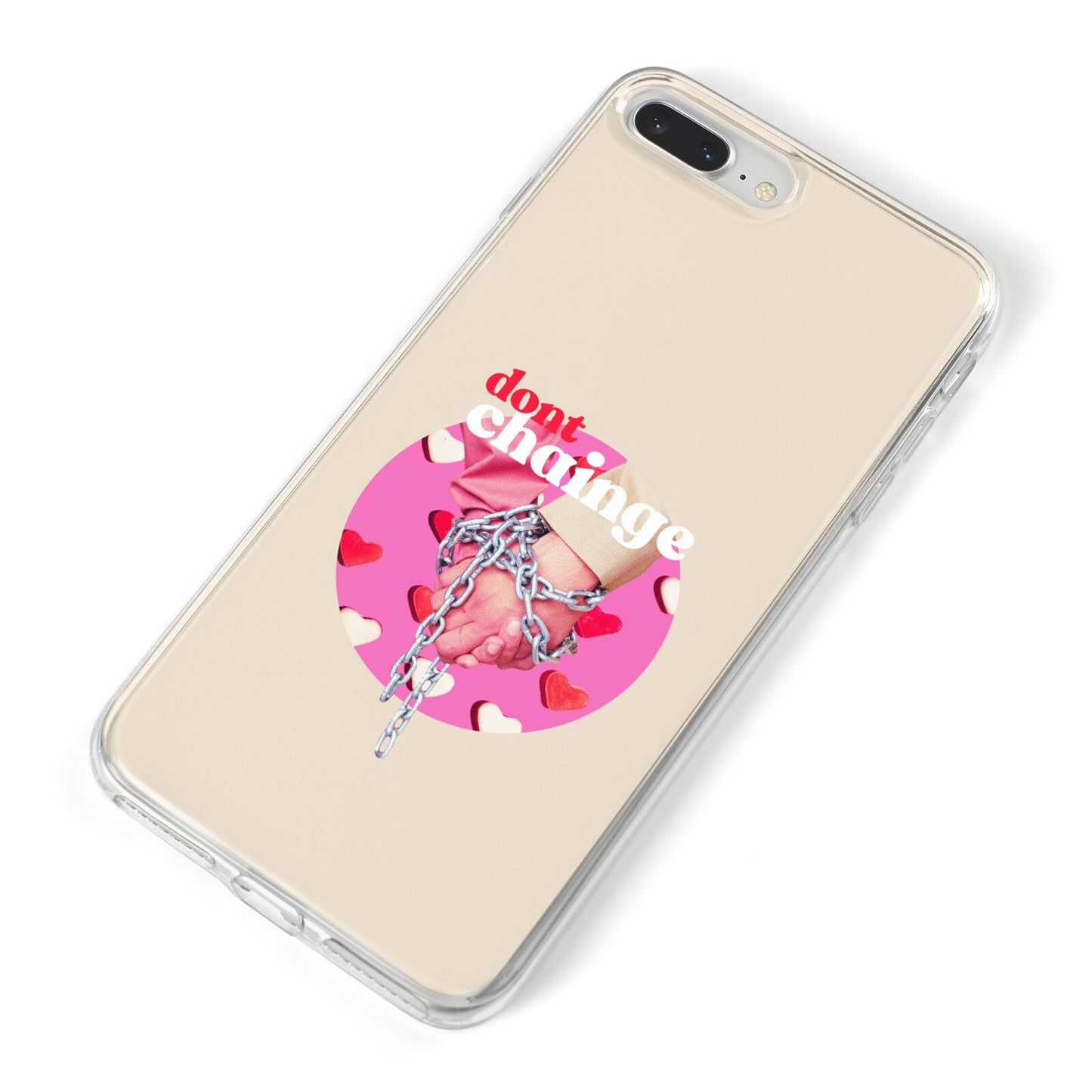 Retro Valentines Quote iPhone 8 Plus Bumper Case on Silver iPhone Alternative Image