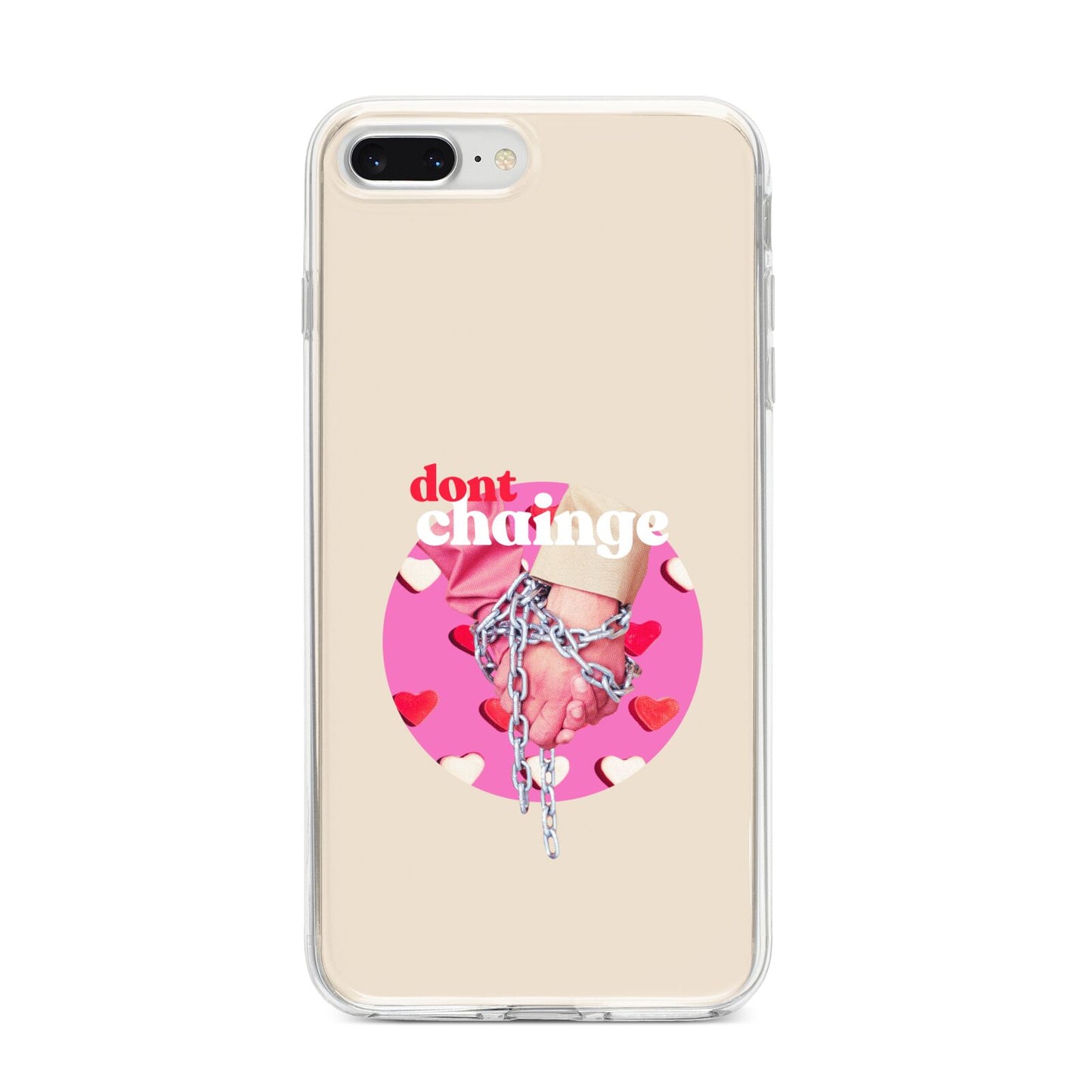 Retro Valentines Quote iPhone 8 Plus Bumper Case on Silver iPhone