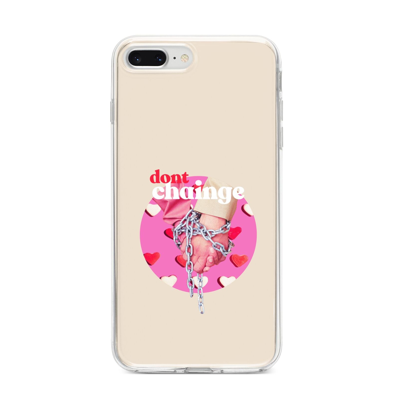 Retro Valentines Quote iPhone 8 Plus Bumper Case on Silver iPhone
