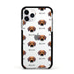 Rhodesian Ridgeback Icon with Name Apple iPhone 11 Pro in Silver with Black Impact Case