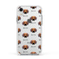Rhodesian Ridgeback Icon with Name Apple iPhone XR Impact Case White Edge on Silver Phone