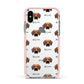Rhodesian Ridgeback Icon with Name Apple iPhone Xs Impact Case Pink Edge on Silver Phone