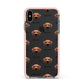 Rhodesian Ridgeback Icon with Name Apple iPhone Xs Max Impact Case Pink Edge on Black Phone