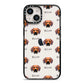 Rhodesian Ridgeback Icon with Name iPhone 14 Black Impact Case on Silver phone