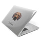 Rhodesian Ridgeback Personalised Apple MacBook Case Side View