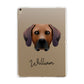 Rhodesian Ridgeback Personalised Apple iPad Gold Case