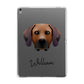 Rhodesian Ridgeback Personalised Apple iPad Grey Case