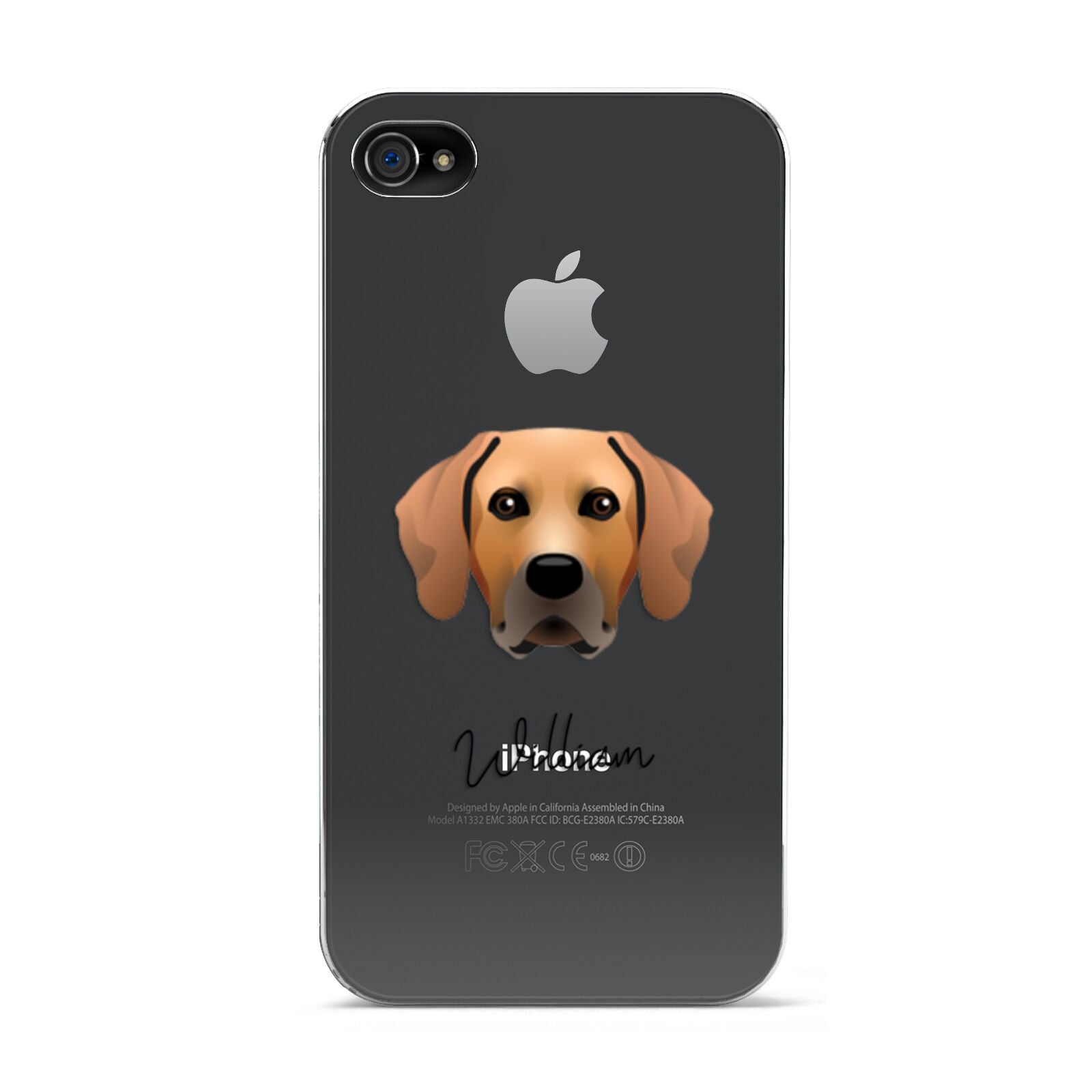 Rhodesian Ridgeback Personalised Apple iPhone 4s Case