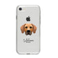 Rhodesian Ridgeback Personalised iPhone 8 Bumper Case on Silver iPhone