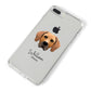 Rhodesian Ridgeback Personalised iPhone 8 Plus Bumper Case on Silver iPhone Alternative Image