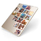Right Diagonal Photo Montage Upload Apple iPad Case on Gold iPad Side View