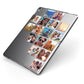 Right Diagonal Photo Montage Upload Apple iPad Case on Grey iPad Side View