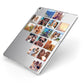 Right Diagonal Photo Montage Upload Apple iPad Case on Silver iPad Side View