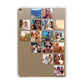 Right Diagonal Photo Montage Upload Apple iPad Gold Case