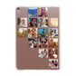 Right Diagonal Photo Montage Upload Apple iPad Rose Gold Case