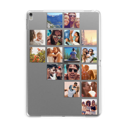 Right Diagonal Photo Montage Upload Apple iPad Silver Case