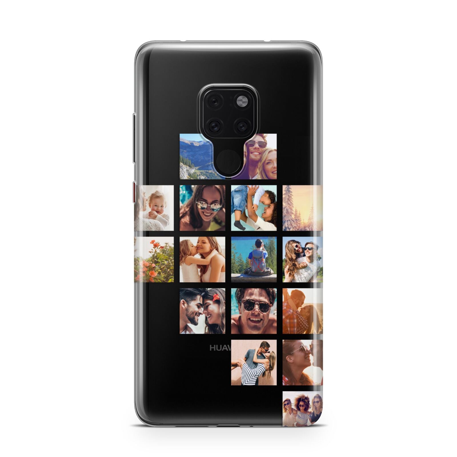 Right Diagonal Photo Montage Upload Huawei Mate 20 Phone Case