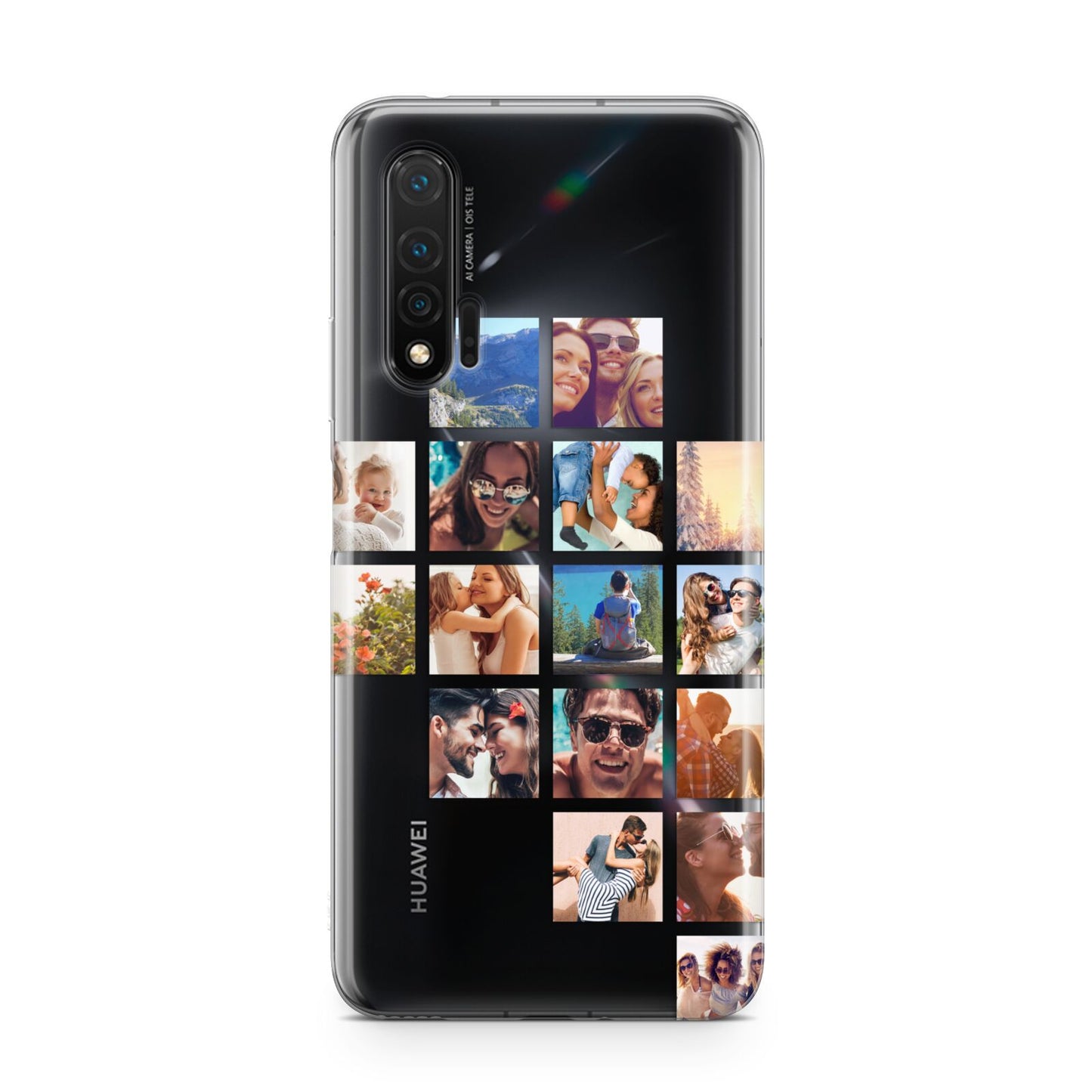 Right Diagonal Photo Montage Upload Huawei Nova 6 Phone Case