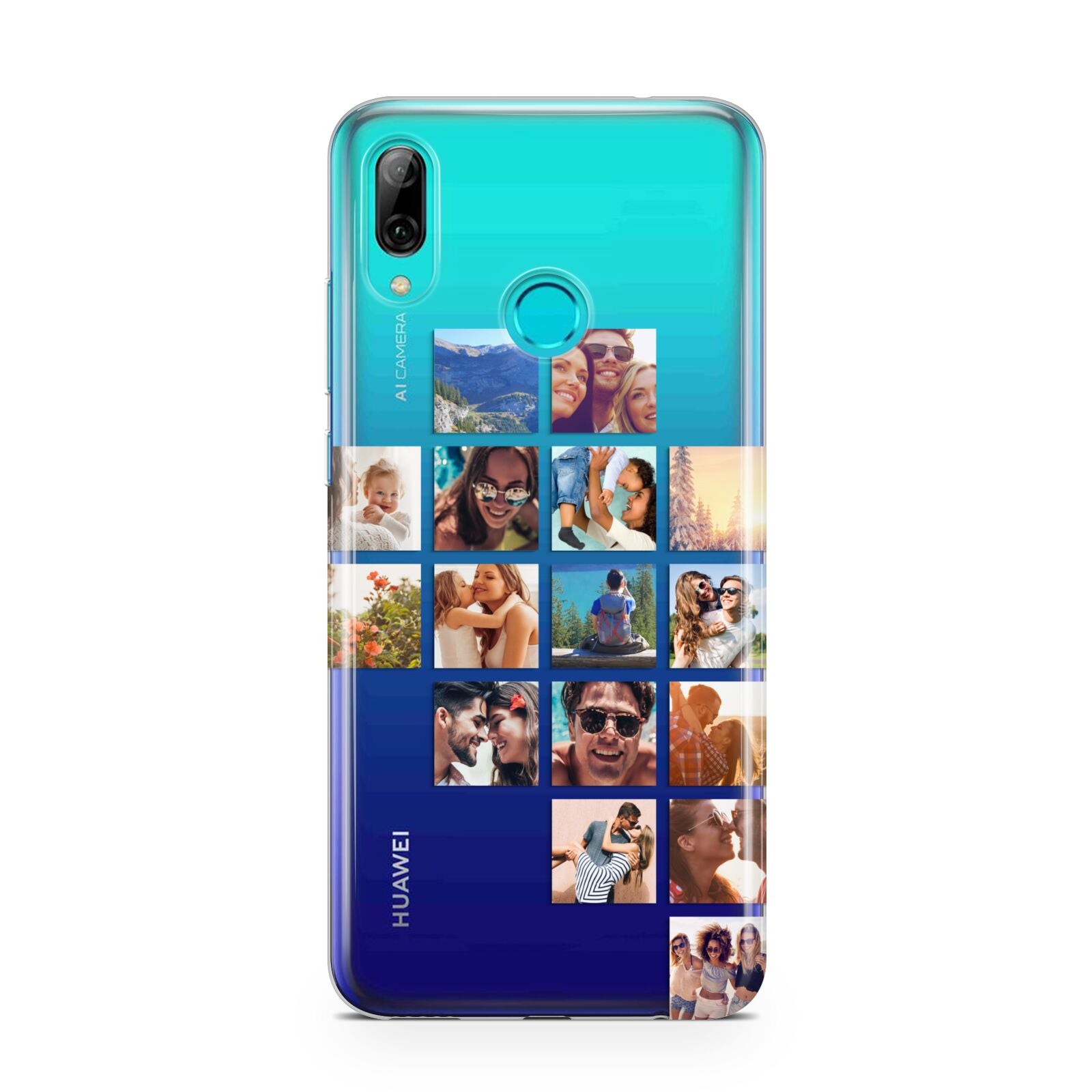 Right Diagonal Photo Montage Upload Huawei P Smart 2019 Case
