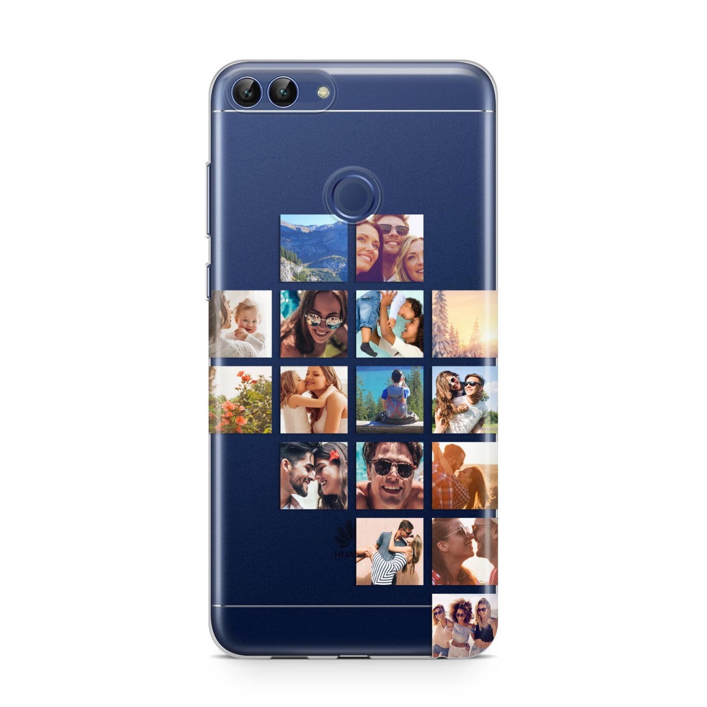 Right Diagonal Photo Montage Upload Huawei P Smart Case