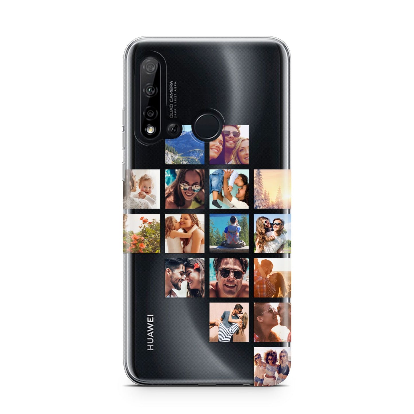 Right Diagonal Photo Montage Upload Huawei P20 Lite 5G Phone Case