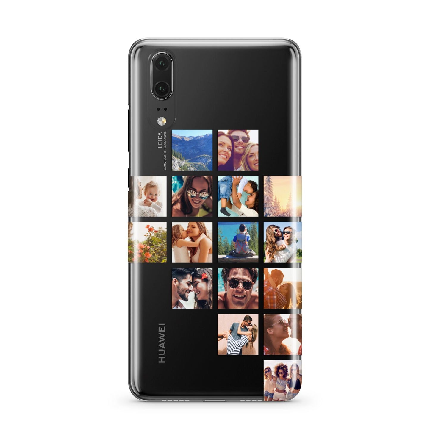 Right Diagonal Photo Montage Upload Huawei P20 Phone Case