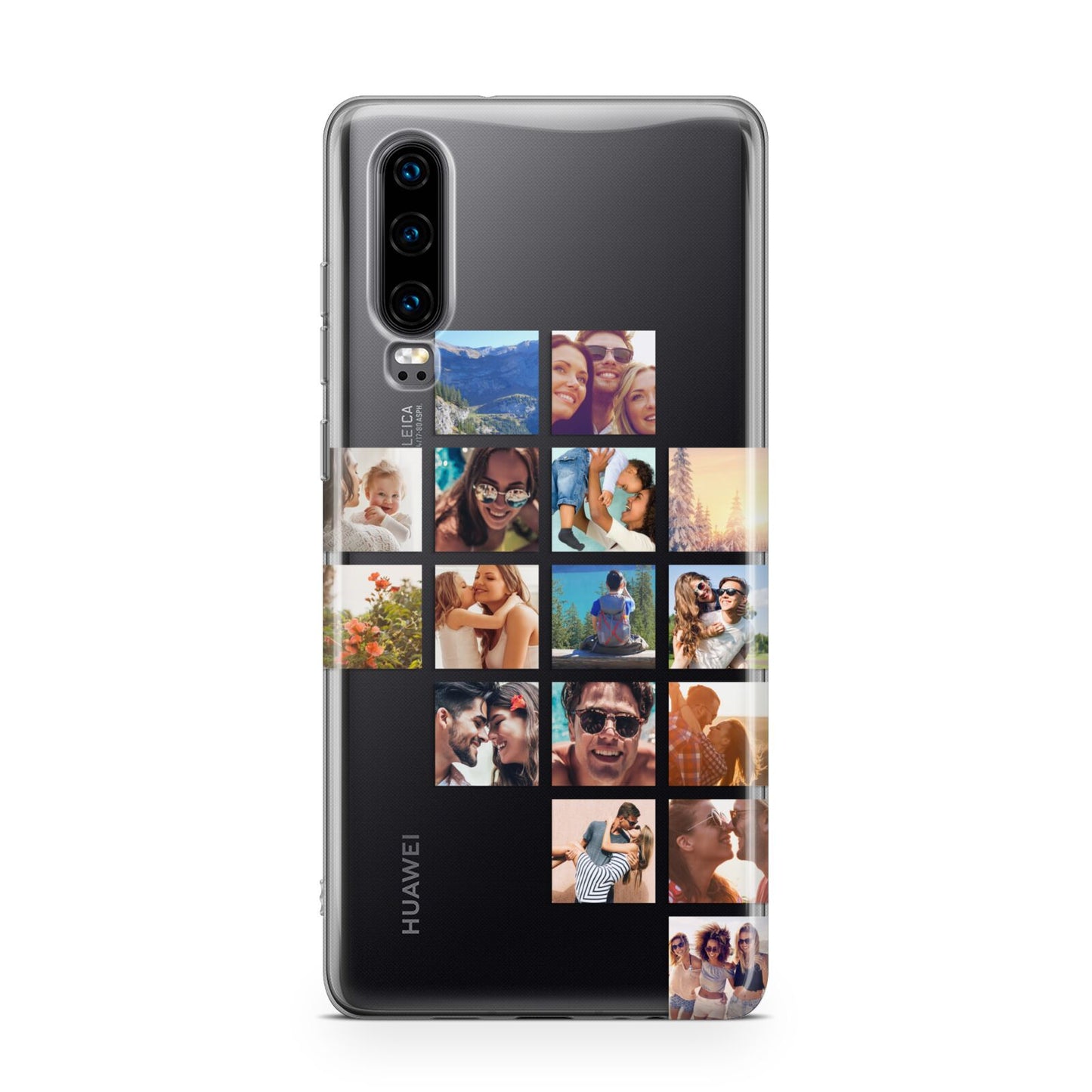 Right Diagonal Photo Montage Upload Huawei P30 Phone Case