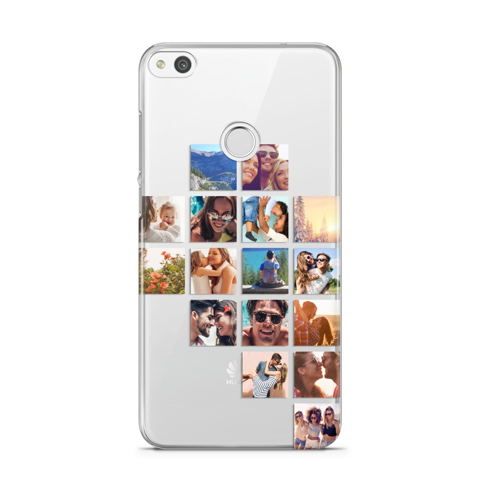 Right Diagonal Photo Montage Upload Huawei P8 Lite Case