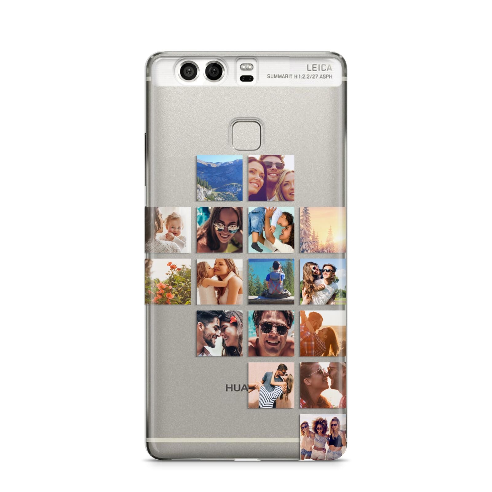 Right Diagonal Photo Montage Upload Huawei P9 Case