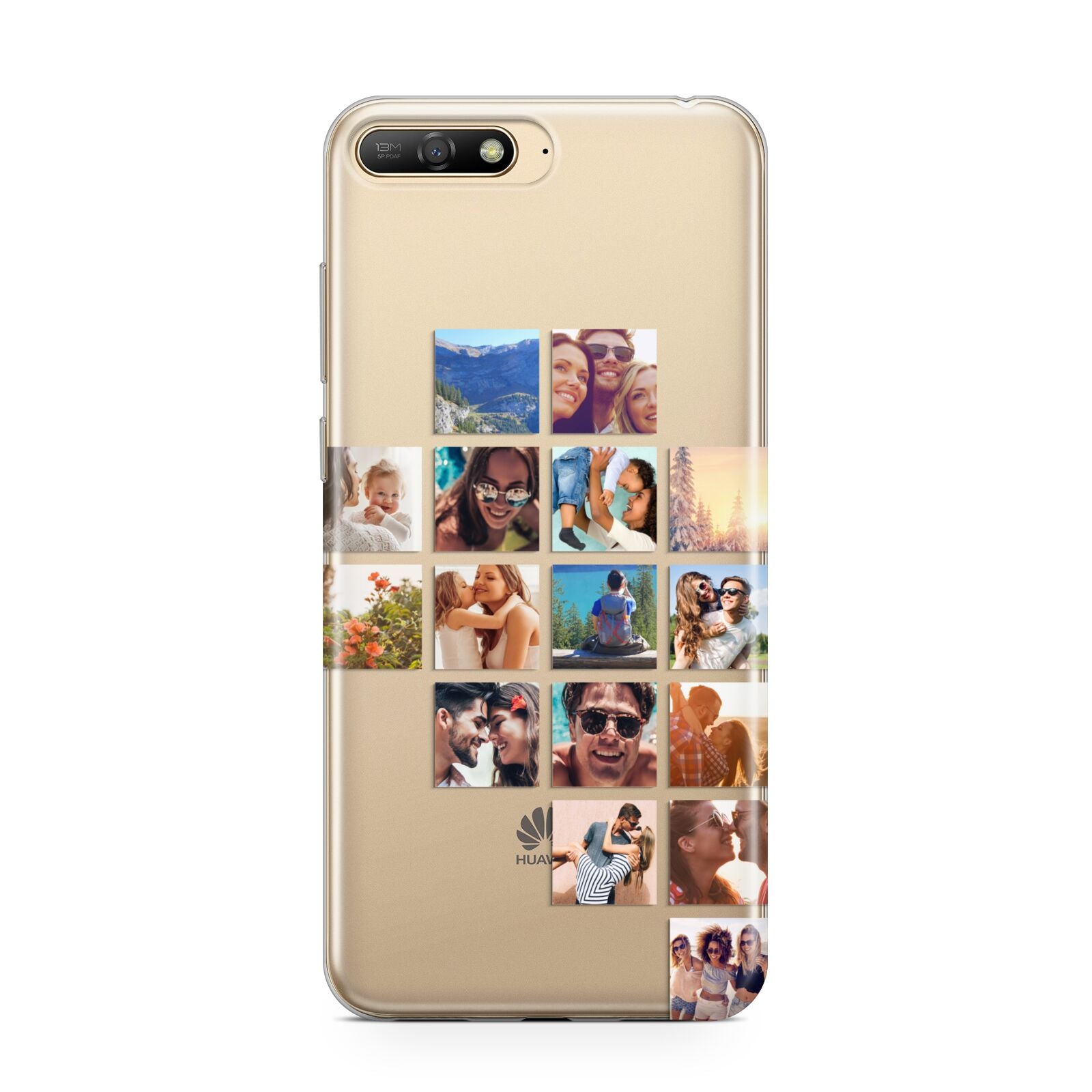 Right Diagonal Photo Montage Upload Huawei Y6 2018