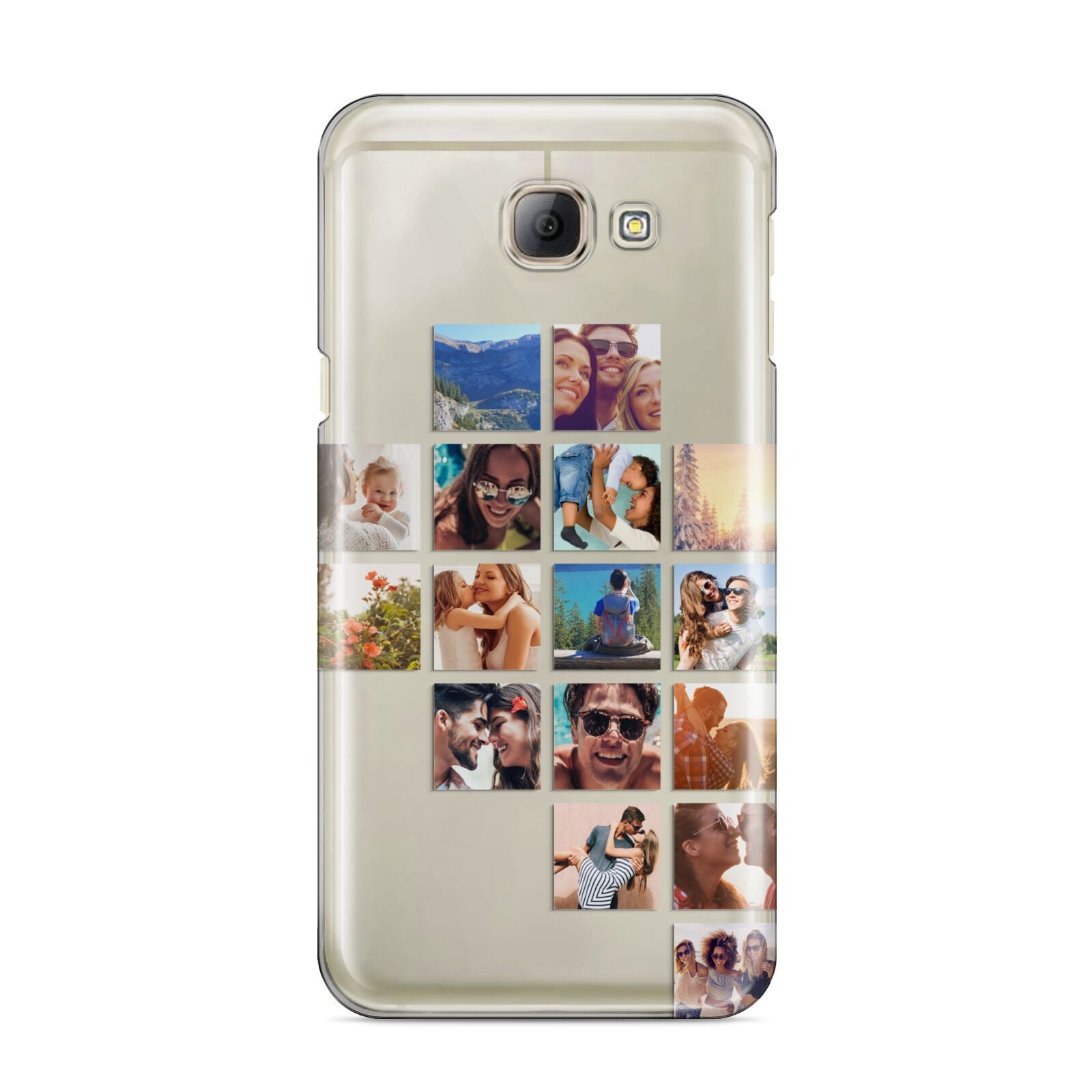 Right Diagonal Photo Montage Upload Samsung Galaxy A8 2016 Case
