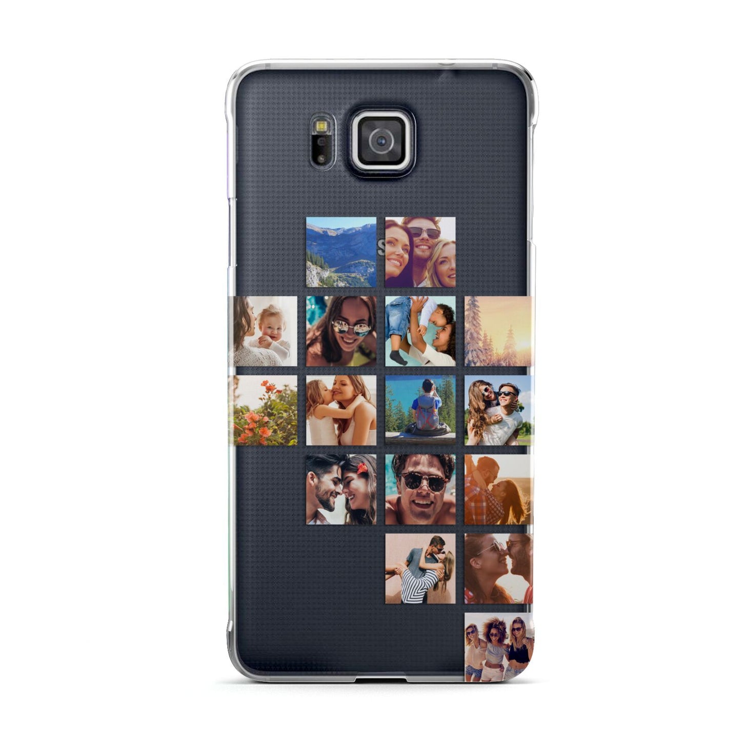 Right Diagonal Photo Montage Upload Samsung Galaxy Alpha Case